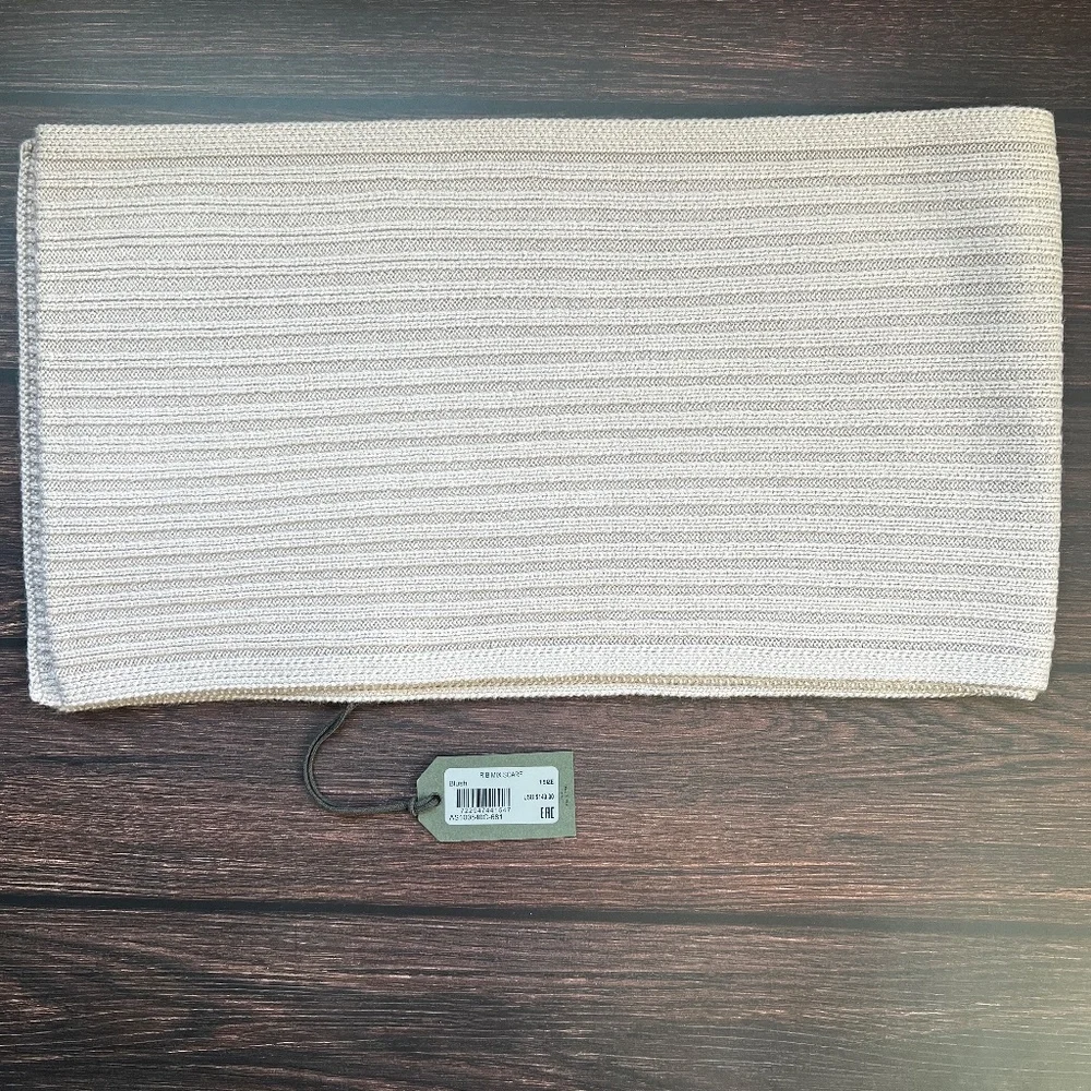 New ALLSAINTS Ribbed Knit Scarf in Blush